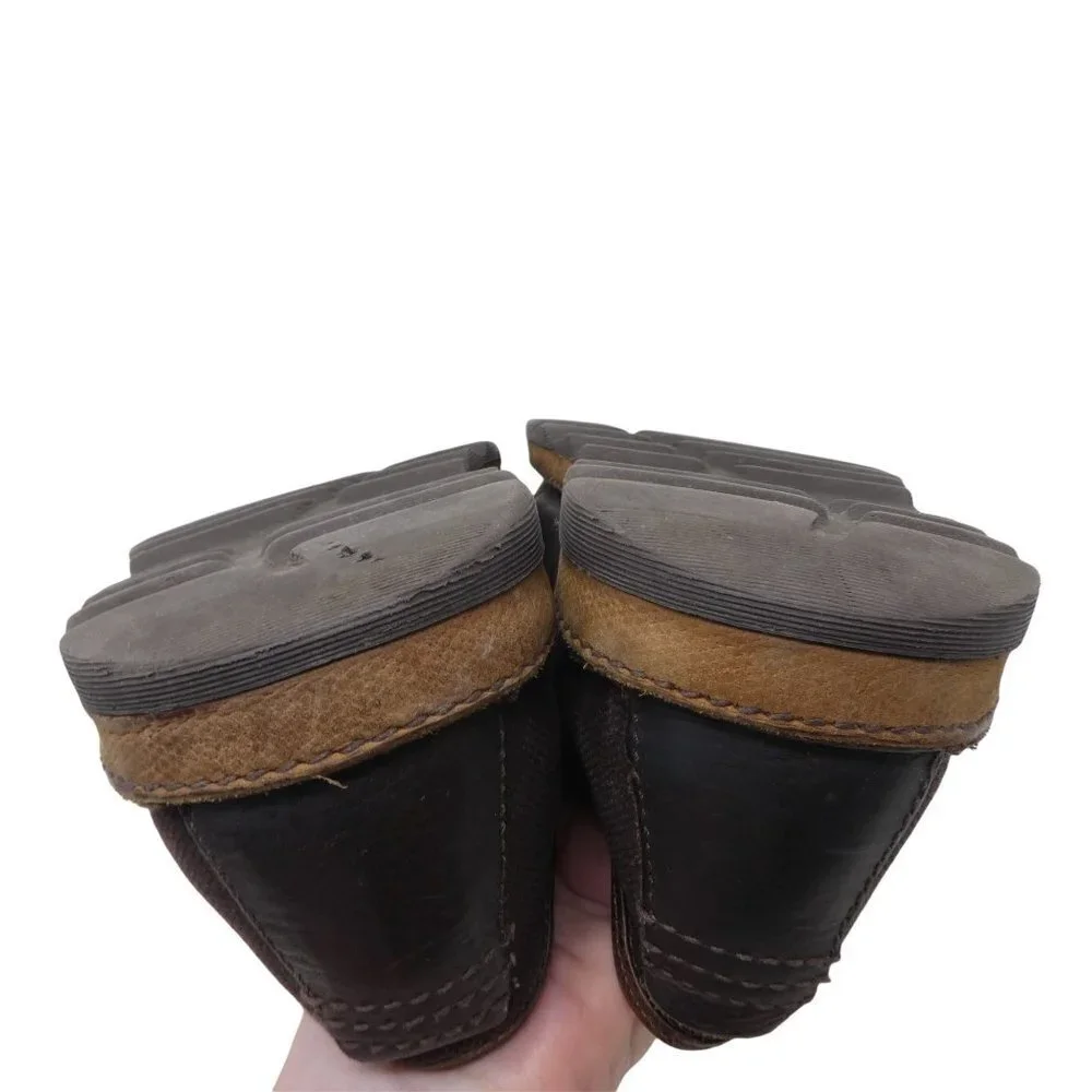 Dr.‎ Martens Oxford Shoes Mens 11 Brown Leather Canvas Comfort Lace Up